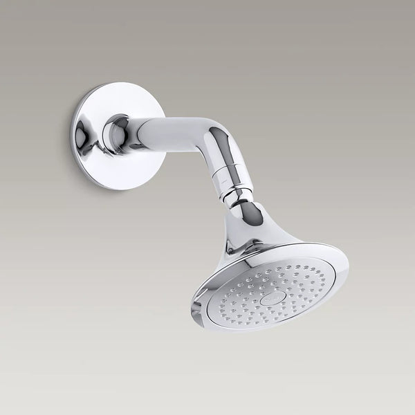 Kohler Symbol® 2.5 gpm single-function wall-mount showerhead with arm and flange K-18493-CP