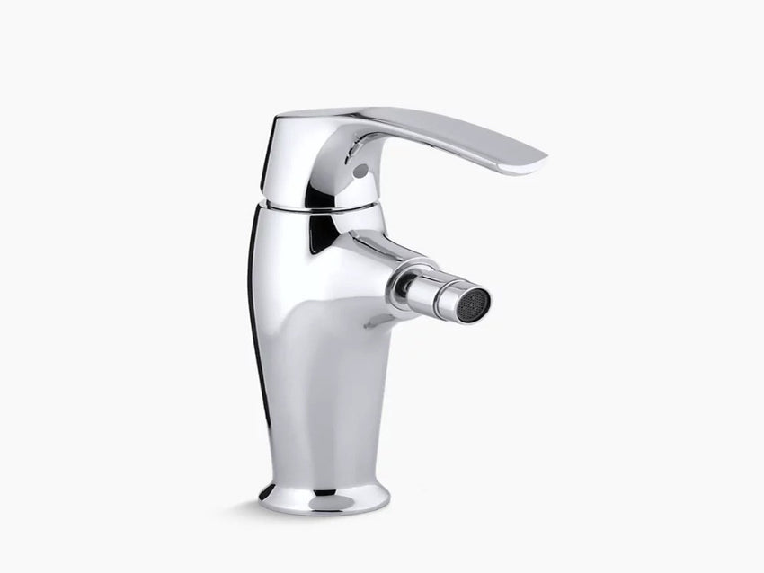 Kohler Symbol® Horizontal swivel spray aerator bidet faucet with lever handle K-19481-4-CP