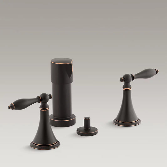 Kohler K-316-4M Finial Bidet Faucet, Oil-Rubbed Bronze