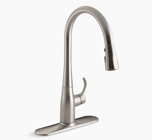 Kohler K-596 Simplice Pull-Down Kitch Faucet, Stainless