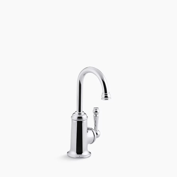 Kohler Wellspring® Beverage faucet with traditional design and components to connect with the Aquifer® water filtration system K-6666-F-CP