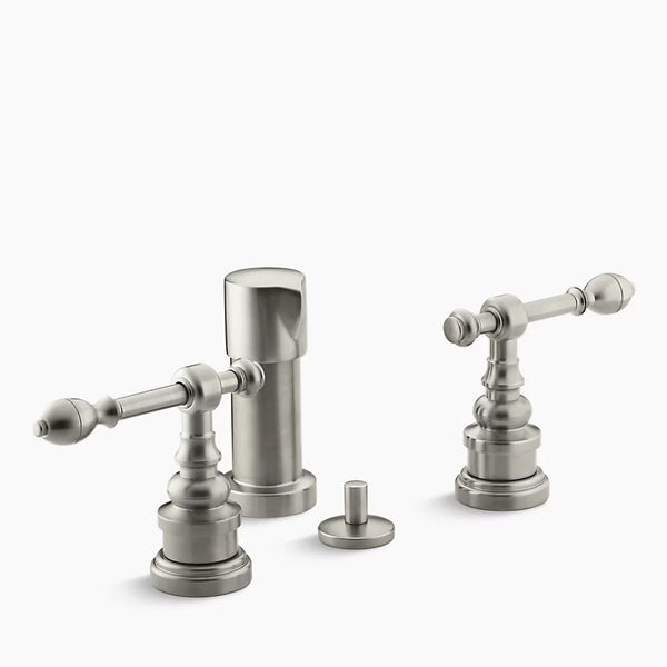 Kohler  IV Georges Brass® Vertical spray bidet faucet with lever handlesK-6814-4-BN