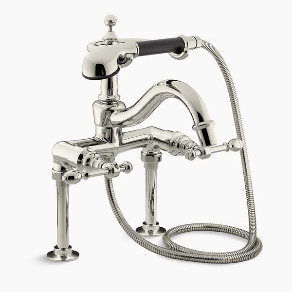 Kohler IV Georges Brass® bath faucet with diverter spout, lever handles and handshower K-6905-4-SN