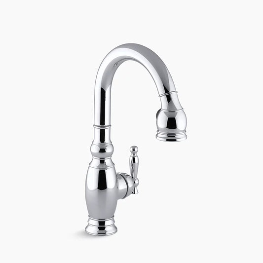 Kohler K-691-CP Vinnata Pull Down 15-1/8" Spout and Lever Handle - Polished Chrome