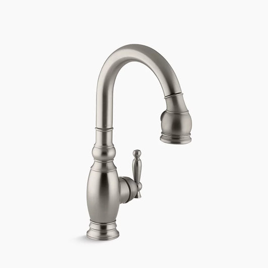 Kohler K-691-VS Vinnata Pull Down 15-1/8" Spout and Lever Handle - Vibrant Stainless