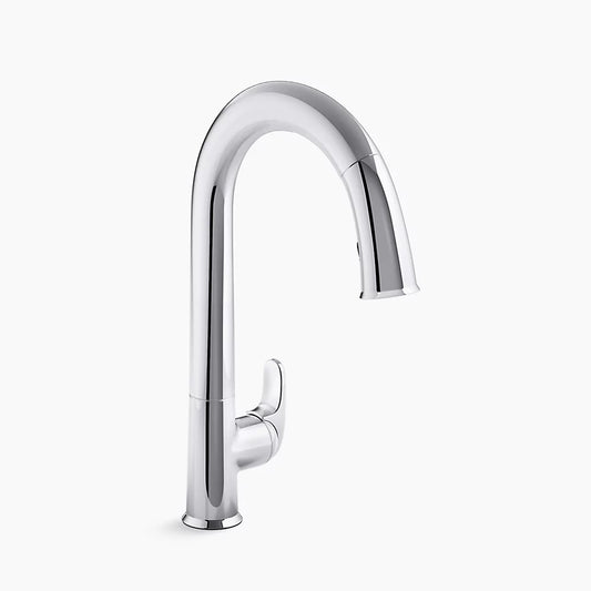 Kohler  Pinstripe® Pure vertical spray bidet faucet with cross handles K-13142-3A-CP