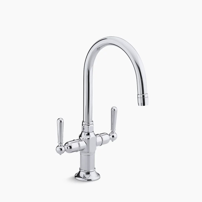 Kohler HiRise Single-hole bar sink faucet with lever handles K-7342-4
