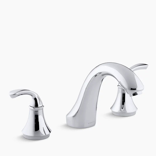 Kohler Forté® Sculpted deck-mount bath faucet trim for high-flow valve, valve not included K-T10278-4-CP