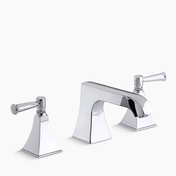 Kohler Memoirs® Stately deck-mount bath faucet trim with non-diverter spout and lever handles, valve not included K-T469-4S-CP