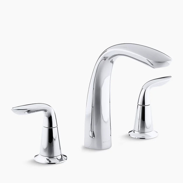Kohler  Refinia® bath faucet trim for high-flow valve with lever handles , valve not included K-T5323-4-CP