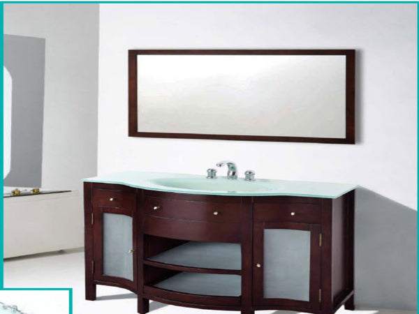 Suneli Umberto Series Italian Elegance Walnut Single Bathroom Vanity 8421-42- discontinued