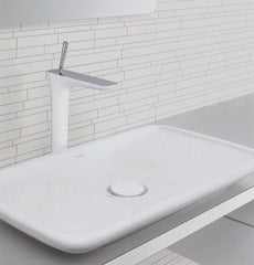 Hansgrohe 15072401 PuraVida Tall Bathroom Faucet - White/Chrome