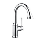 Hansgrohe 04216800 Talis C Kitchen Faucet Prep High Arc with Pull Out Drain Spout - Steel Optik