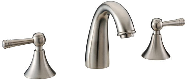 Dawn AB12 1018 3 Hole Widespread Lavatory Faucet with Lever Handles Brushed Nickel