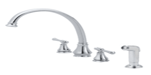 PLUMBER FRIENDLY Callabria 2h Kitchen Faucet CHROME