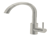 Schon SC403-SS Pull-Out Kitchen Faucet, Stainless Steel