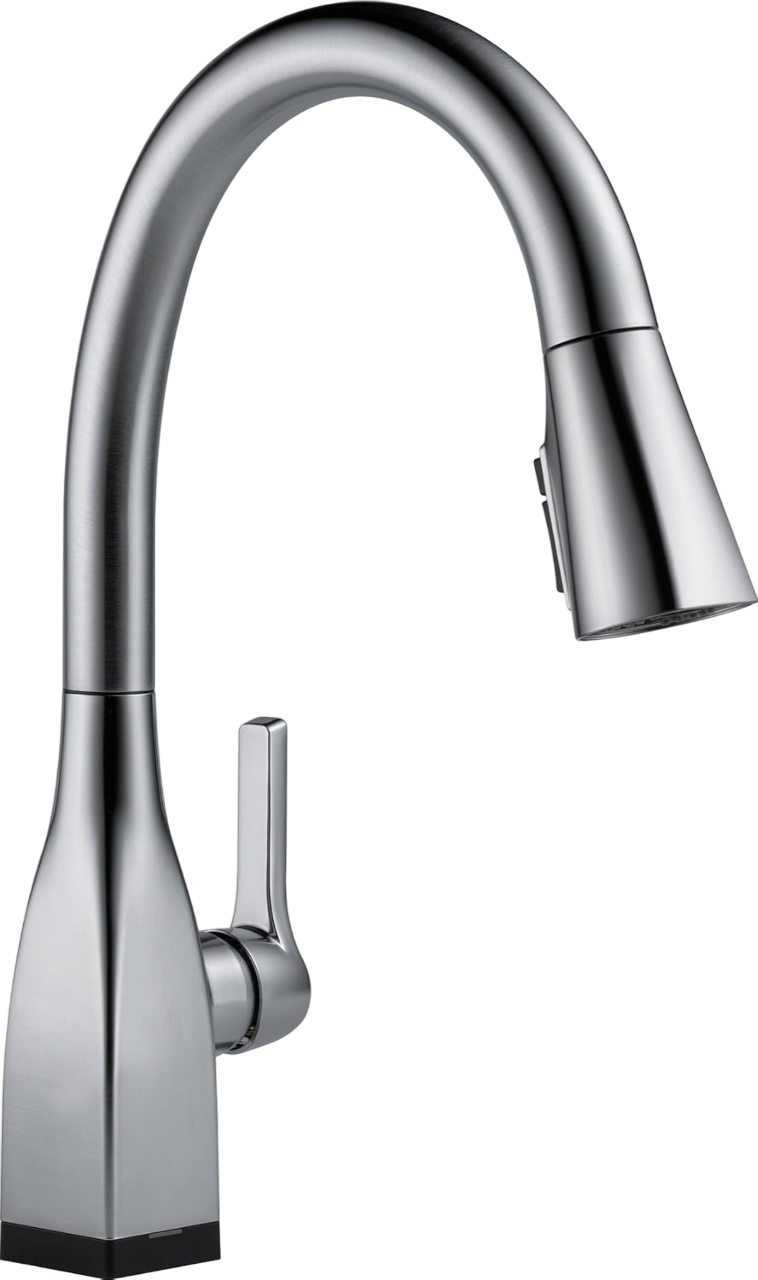 Delta Faucet Mateo Touch Kitchen Faucet Brushed Nickel  Kitchen Faucets with Pull Down Sprayer - Kitchen Sink Faucet - Touch Faucet for Kitchen Sink -  Touch2O Technology - Arctic Stainless 9183T-AR-DST