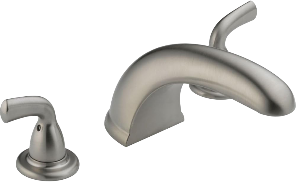 Delta Faucet Foundations Roman Tub Faucet - BT2710 - Bathtub Faucet & Handles - Quality Bathroom Accessories - Rigid Slip-On Spout - Chrome (Valve Sold Separately)