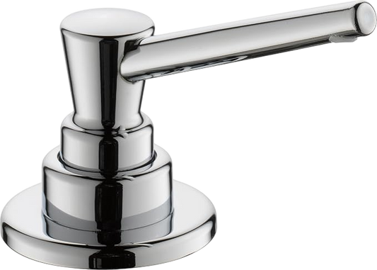 DELRP1001 Delta Faucet Pump Soap/ Lotion Dispenser Chrome -  Countertop Soap Dispenser, Top Fill Deck Mount Soap Dispenser, Chrome RP1001