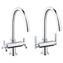 Grohe Atrio 2 Handle Kitchen Faucet Chrome 31 001 000