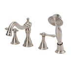 Fontaine Bellver Roman Tub Bathroom Faucet - Brushed Nickel