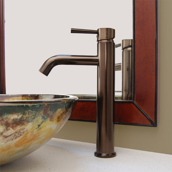 Fontaine Riviera Vessel Sink Filler Faucet + Drain - Brushed Bronze